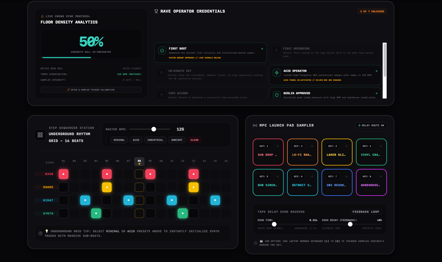 Underground DJ Monolith interface screenshot
